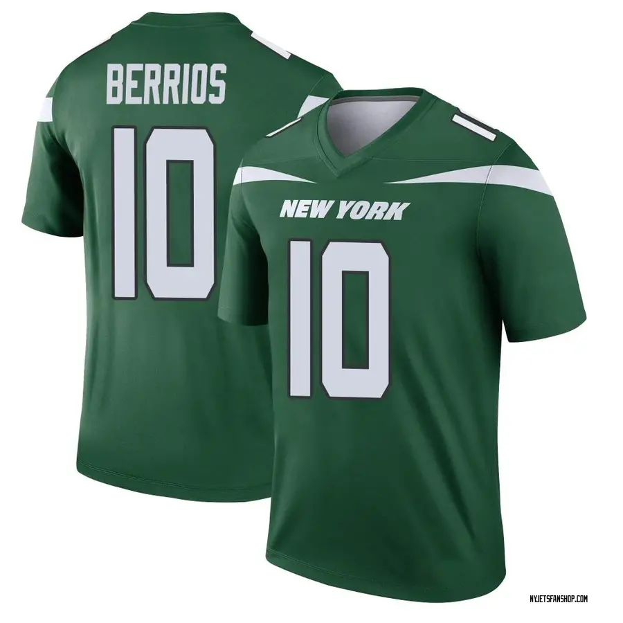 Nike Braxton Berrios New York Jets Youth Legend Gotham Green