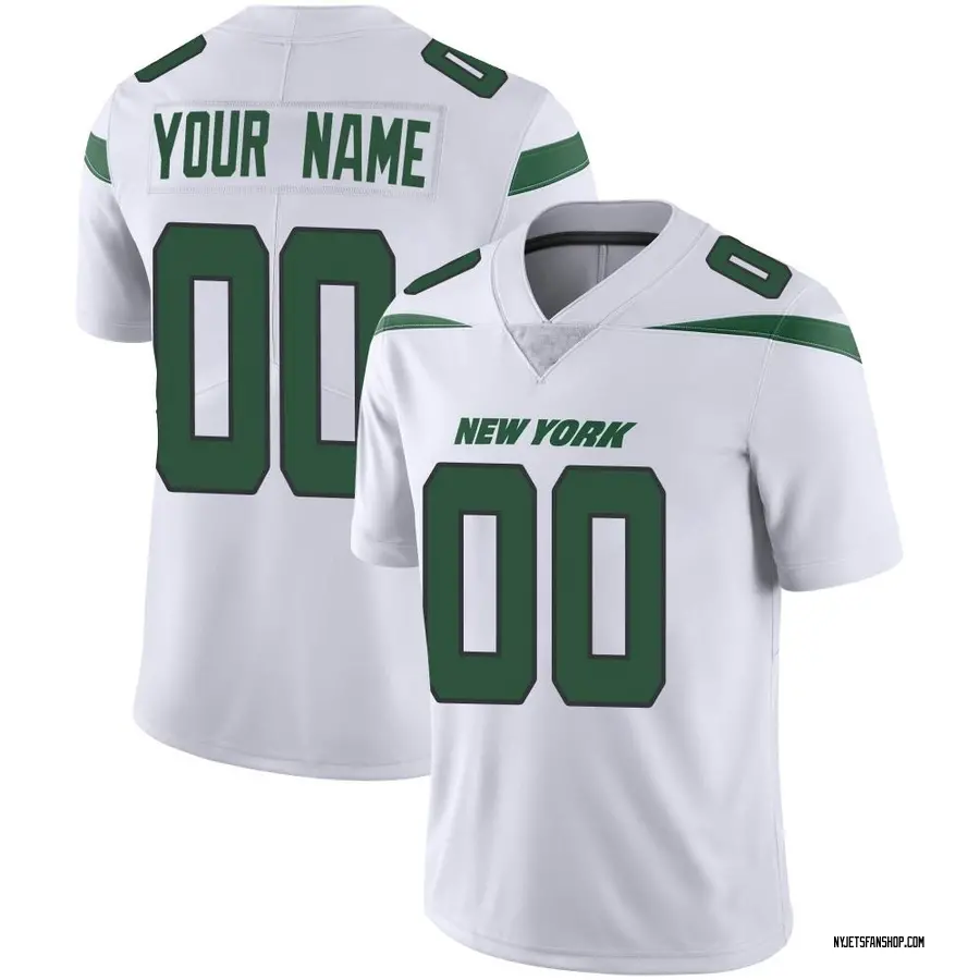 Nike Custom New York Jets Youth Limited Spotlight White Vapor Jersey