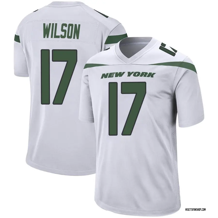 Garrett Wilson New York Jets Nike Game Player Jersey - White