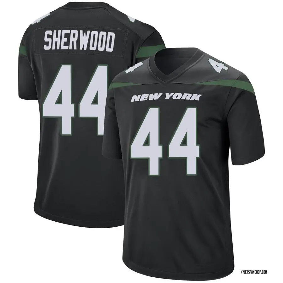 Black Men's C.J. Uzomah New York Jets Game Stealth Jersey - New York Store