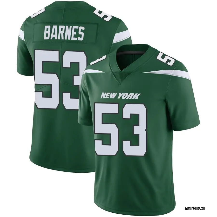 Nike Zaire Barnes New York Jets Men's Limited Gotham Green Vapor