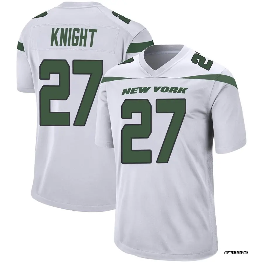 Nike Zonovan Knight New York Jets Youth Game Spotlight White Jersey